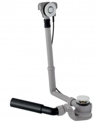 GEBERIT - Příslušenství Vanová odtoková a přepadová souprava, ovládání PushControl, délka 260 mm, chrom (150.755.21.6)