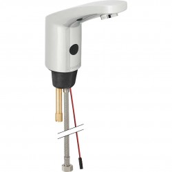 GEBERIT - Public Elektronická umyvadlová baterie, bez směšovače, bez síťového zdroje, pochromovaná lesklá (116.435.21.1)