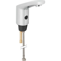 GEBERIT - Public Elektronická umyvadlová baterie, bez směšovače, napájení z baterie, pochromovaná lesklá (116.235.21.1)