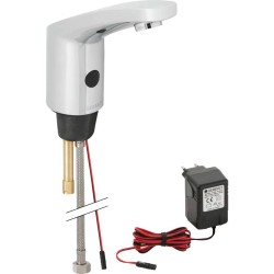 GEBERIT - Public Elektronická umyvadlová baterie, bez směšovače, napájení ze sítě, pochromovaná lesklá (116.135.21.1)