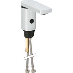 GEBERIT - Public Elektronická umyvadlová baterie, se směšovačem, napájení z baterie, pochromovaná lesklá (116.246.21.1)