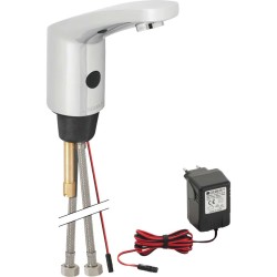 GEBERIT - Public Elektronická umyvadlová baterie, se směšovačem, napájení ze sítě, pochromovaná lesklá (116.145.21.1)