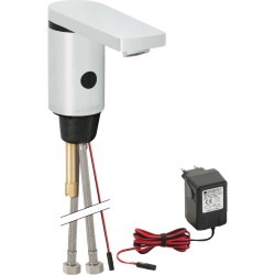 GEBERIT - Public Elektronická umyvadlová baterie, se směšovačem, napájení ze sítě, pochromovaná lesklá (116.146.21.1)