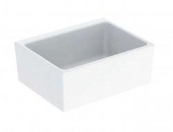 GEBERIT - Publica Umyvadlo na desku, 70x50 cm, bez přepadu, bez otvoru pro baterii, bílá (360070000)