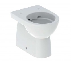 GEBERIT - Selnova Compact Stojící WC, zadní/spodní odpad, Rimfree, bílá (500.394.01.7)