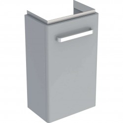 GEBERIT - Selnova Compact Umyvadlová skříňka, 35x25x60 cm, 1 dvířka, světle šedá (501.487.00.1)