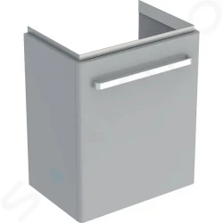 GEBERIT - Selnova Compact Umyvadlová skříňka, 500x367x604 mm, 1 dvířka, světle šedá (501.491.00.1)