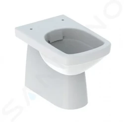 GEBERIT - Selnova Square Stojící WC, zadní/spodní odpad, Rimfree, bílá (501.564.01.7)