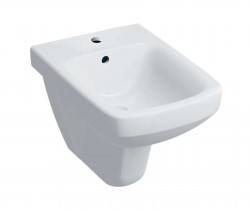 GEBERIT - Selnova Square Závěsný bidet, otvor pro baterii, bílá (500.271.01.5)