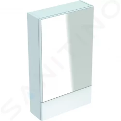 GEBERIT - Selnova Square Zrcadlová skříňka 850x493x176 mm, 2 dvířka, lesklá bílá (500.157.01.1)