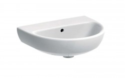 GEBERIT - Selnova Umyvadlo 50x41 cm, s přepadem, bez otvoru pro baterii, bílá (500.294.01.7)