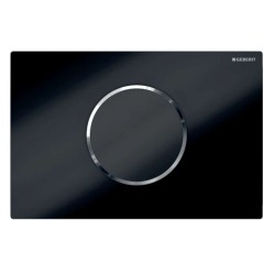 GEBERIT - Sigma10 Elektronické ovládání splachování, bateriové napájení, černá/lesklý chrom (115.908.KM.6)