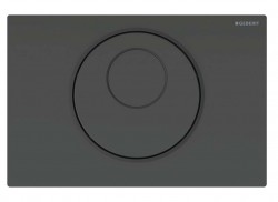 GEBERIT - Sigma10 Elektronické ovládání splachování, bateriové napájení, easy to clean, matná černá (115.891.DW.6)