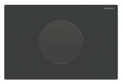 GEBERIT - Sigma10 Elektronické ovládání splachování, bateriové napájení, easy to clean, matná černá (115.908.16.6)