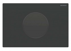 GEBERIT - Sigma10 Elektronické ovládání splachování, bateriové napájení, easy to clean, matná černá (115.909.16.6)