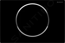GEBERIT - Sigma10 Ovládací tlačítko splachování, černá/chrom (115.758.KM.5)