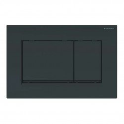 GEBERIT - Sigma20 Ovládací tlačítko pro 2 množství splachování, černá lesk/černá mat (115.883.DW.1)