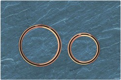 GEBERIT - Sigma21 Ovládací tlačítko pro 2 množství splachování, břidlice Mustang/červené zlato (115.650.JM.1)