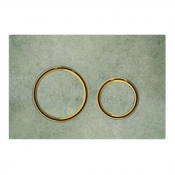 GEBERIT - Sigma21 Ovládací tlačítko pro 2 množství splachování, dekor betonu/mosaz (115.652.JV.1)