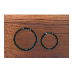 GEBERIT - Sigma21 Ovládací tlačítko pro 2 množství splachování, ořech americký/černý chrom (115.651.JX.1)