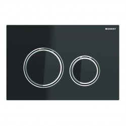 GEBERIT - Sigma21 Ovládací tlačítko splachování, chrom/černé sklo (115.884.SJ.1)