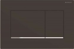 GEBERIT - Sigma30 Ovládací tlačítko splachování, černá mat/chrom (115.883.14.1)