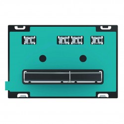 GEBERIT - Sigma50 Ovládací tlačítko pro 2 množství splachování, černý chrom/bez výplně (115.671.00.2)