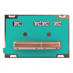 GEBERIT - Sigma50 Ovládací tlačítko pro 2 množství splachování, červené zlato/bez výplně (115.670.00.2)