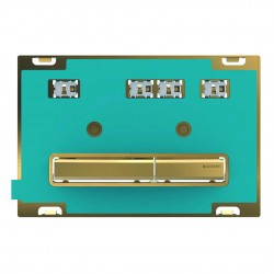 GEBERIT - Sigma50 Ovládací tlačítko pro 2 množství splachování, mosaz/bez výplně (115.672.00.2)