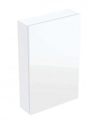 GEBERIT - Skříňka 70x45x15 cm, 1 dvířka, panty L/P, bílá/sklo bílé (502.318.01.2)