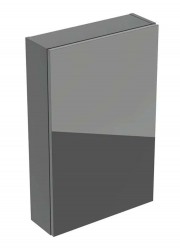 GEBERIT - Skříňka 70x45x15 cm, 1 dvířka, panty L/P, lávová/sklo lávové (502.318.JK.2)