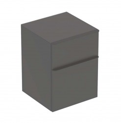 GEBERIT - Smyle Square Boční skříňka, 2 zásuvky, lávová (500.357.JK.1)