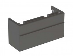 GEBERIT - Smyle Square Umyvadlová skříňka, 118x47x62 cm, 2 zásuvky, lávová (500.356.JK.1)