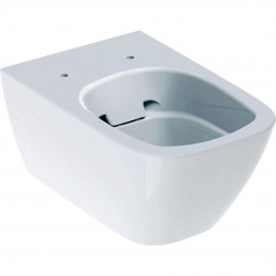 GEBERIT - Smyle Square Závěsné WC, Rimfree, bílá (500.208.01.1)