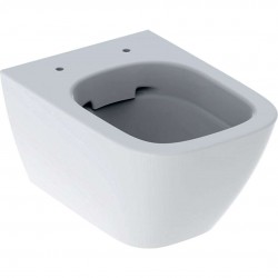 GEBERIT - Smyle Square Závěsné WC, Rimfree, bílá (500.379.01.1)