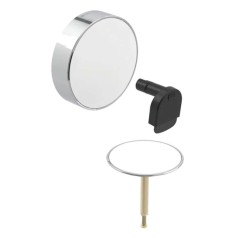 GEBERIT - Souprava pro kompletaci vanové soupravy, s otočným ovládáním a přívodem d52, bílá/chrom (150.481.KJ.1)