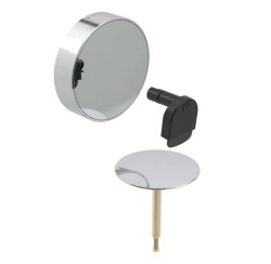 GEBERIT - Souprava pro kompletaci vanové soupravy, s otočným ovládáním a přívodem d52, chrom (150.481.21.1)