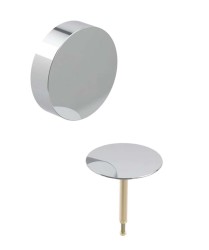 GEBERIT - Souprava pro kompletaci vanové soupravy, s otočným ovládáním, d52, lesklý chrom (150.281.21.1)