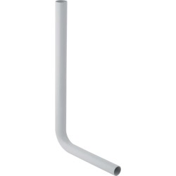 GEBERIT - Splachovací koleno 650x350 mm, středněpoložené, d50 mm, alpská bílá (118.007.11.1)