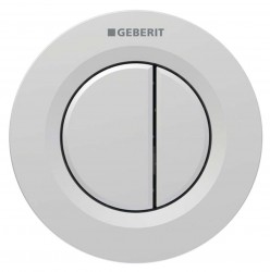 GEBERIT - Splachovací systémy Oddálené ovládání splachování typ 01, 2-činné, pro nádržku pod omítku 8 cm, easy to clean, matný chrom (116.043.JQ.1)