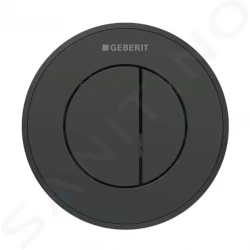 GEBERIT - Splachovací systémy Oddálené ovládání splachování typ 10, 2-činné, pro nádržku pod omítku 8 cm, černá (116.056.DW.1)
