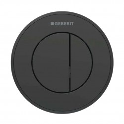 GEBERIT - Splachovací systémy Oddálené ovládání splachování typ 10, 2-činné, pro nádržku pod omítku 8 cm, černá (116.056.DW.1)