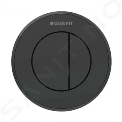 GEBERIT - Splachovací systémy Oddálené ovládání splachování typ 10, 2-činné, pro nádržku pod omítku 8 cm, easy to clean, matná černá (116.056.16.1)