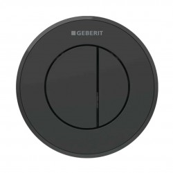 GEBERIT - Splachovací systémy Oddálené ovládání splachování typ 10, 2-činné, pro nádržku pod omítku 8 cm, easy to clean, matná černá (116.056.16.1)
