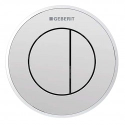 GEBERIT - Splachovací systémy Oddálené ovládání splachování typ 10, 2-činné, pro nádržku pod omítku 8 cm, lesklý chrom (116.056.KH.1)