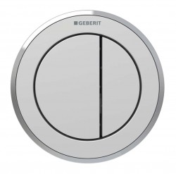 GEBERIT - Splachovací systémy Oddálené ovládání typ 10, pneumatické, pro 2 množství splachování, matný chrom (116.057.JQ.1)