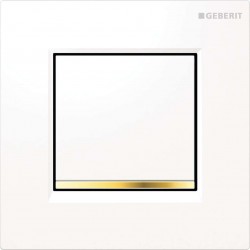 GEBERIT - Splachovací systémy Pneumatické ovládání splachování pisoárů Typ 30, bílá/pozlacená (116.017.KK.1)