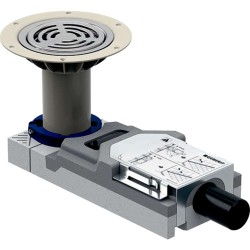 GEBERIT - Sprchová podlahová vpusť, pro výšku mazaniny u vpusti 9-11 cm (154.057.00.1)