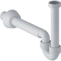 GEBERIT - Trubková zápachová uzávěrka pro umyvadlo a bidet, vývod vodorovný, d 32 mm, alpská bílá (151.113.11.1)