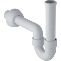 GEBERIT - Trubková zápachová uzávěrka pro umyvadlo a bidet, vývod vodorovný, d 40 mm, alpská bílá (151.100.11.1)
